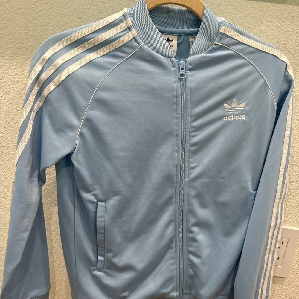 Adidas blue zip up